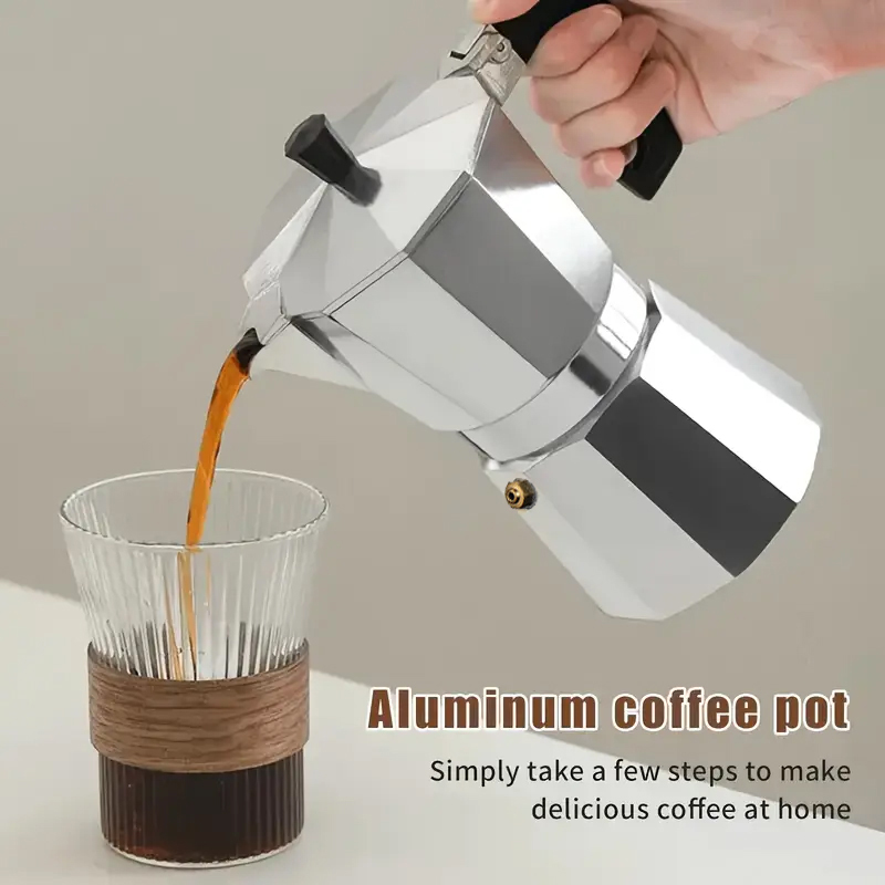 Coffee Equipment Wdt - Caffettiera Moka Classica in Alluminio 50-300ML