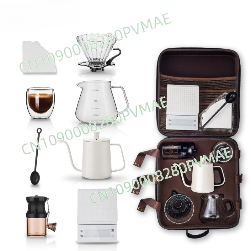 Coffee Equipment Gift - Set da caffè portatile per esterni,
