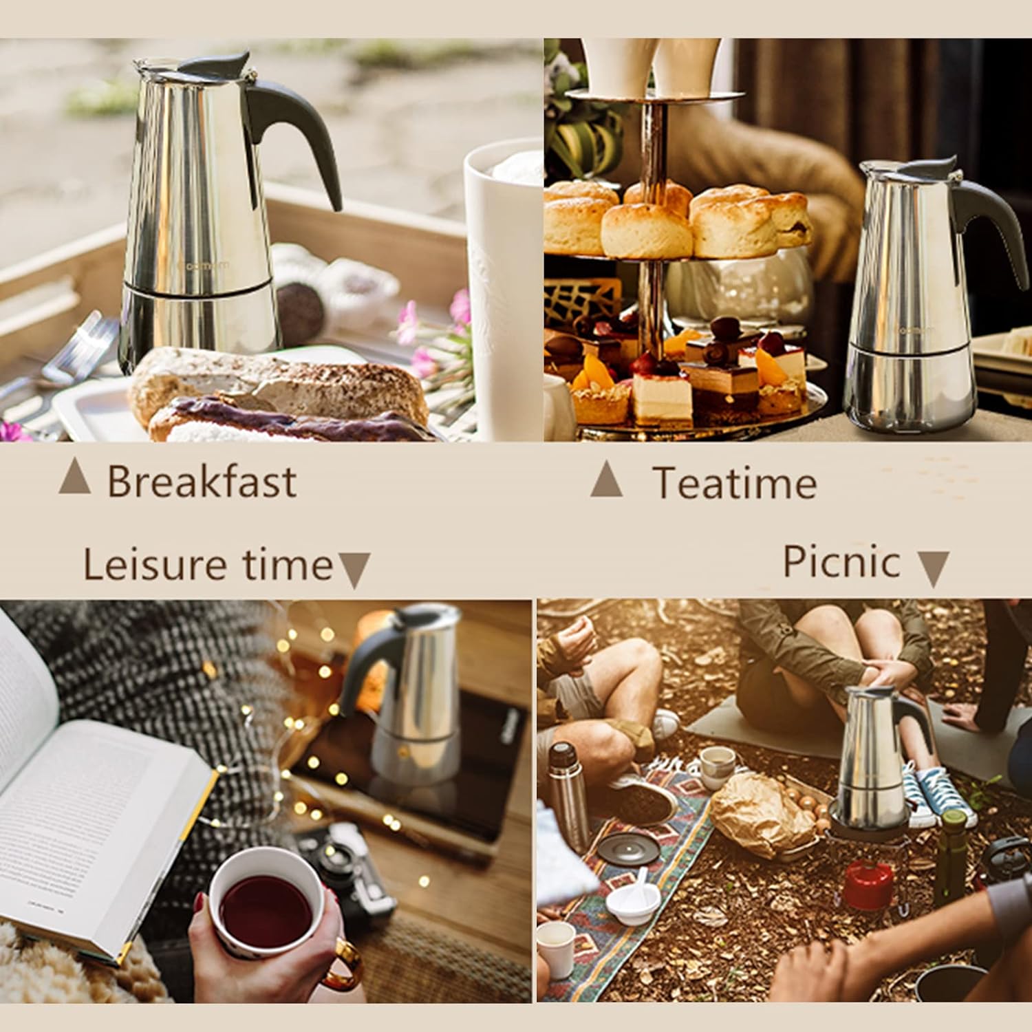 4/6/9 tazze Moka Pot Caffe Mac - Coffee Equipment Wdt recensione e prezzo